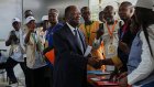 Ivory Coast: supporters of re-elected president Alassane Ouattara celebrate